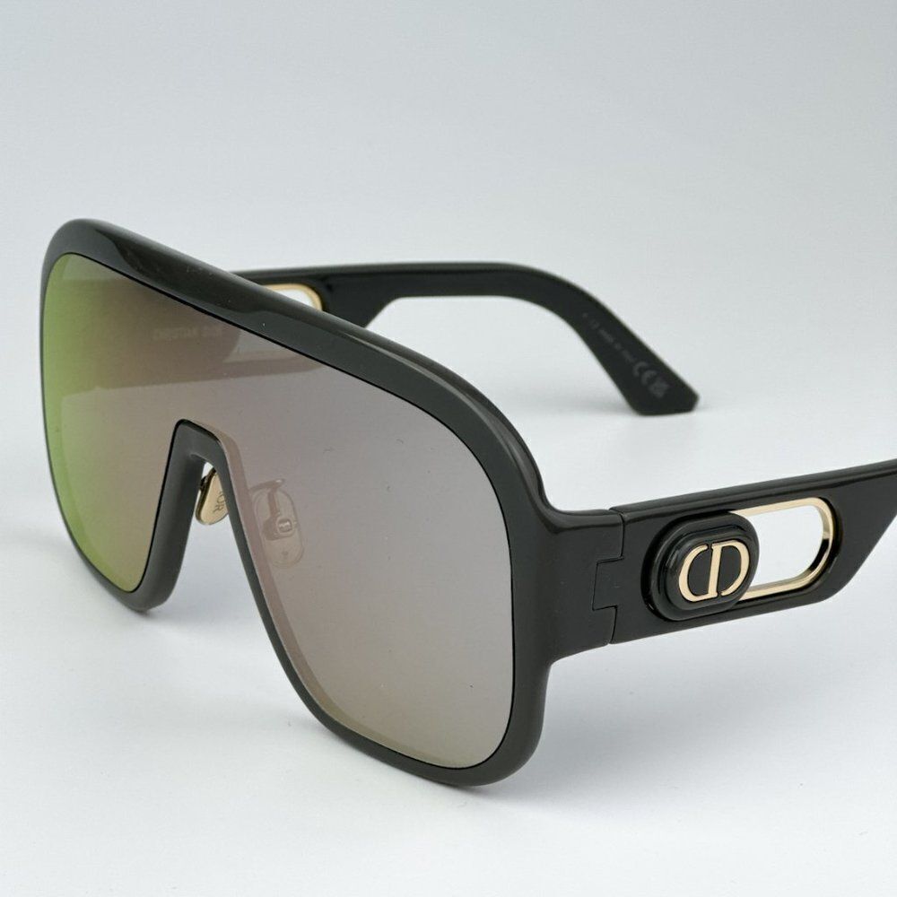 NEW Dior DIORBOBBYSPORT M1U 45A7 Grey Silver Mirror Unisex Mask Sunglasses - Picture 9 of 12